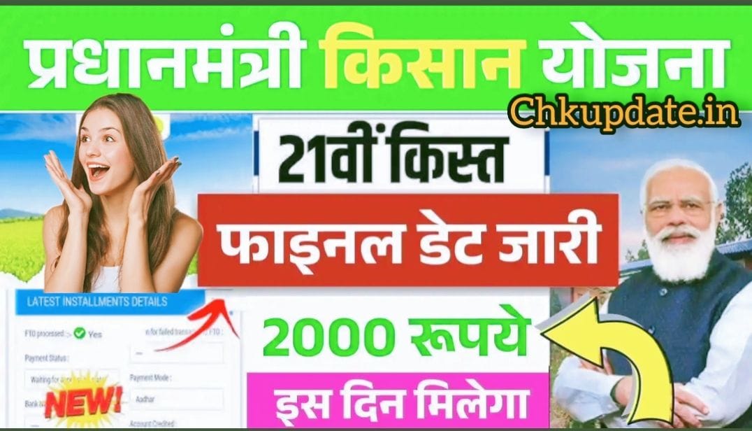पीएम किसान सम्मान निधि योजना 21वीं किस्त 2025: किसानों के खातों में ₹2000 की राशि जारी
