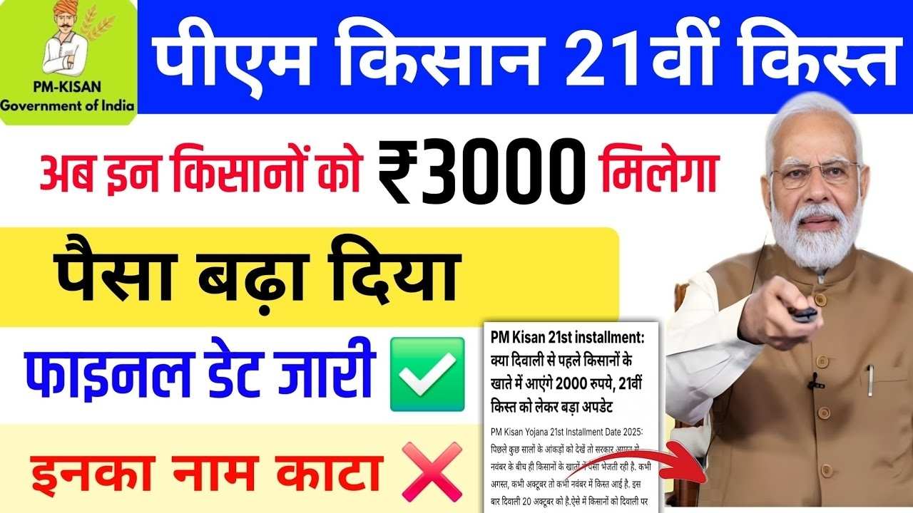 19 november को किसानों को मिलेगा 21वीं किस्त के 2000 रुपये, जल्दी ऐसे लिस्ट में अपना नाम देखें | PM Kisan 19th Installement